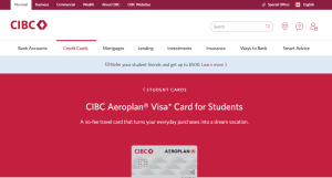CIBC Aeroplan Visa Card for Students