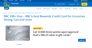 RBC ION+ Visa Credit Card