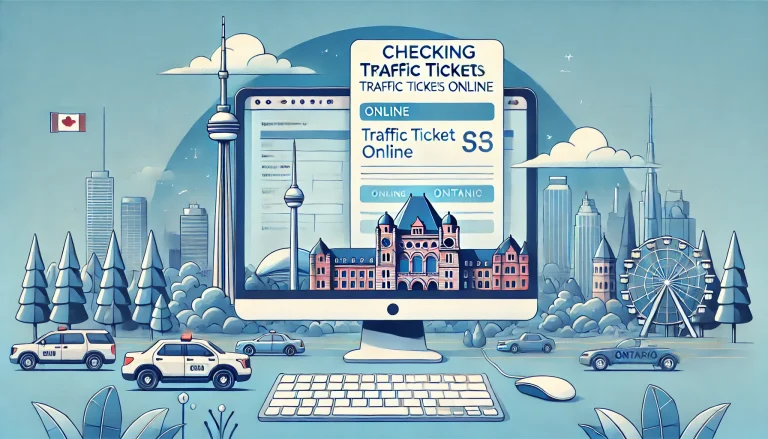 how to check if you have traffic tickets online ontario