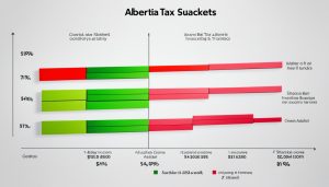 how much tax is deducted from a paycheck in alberta