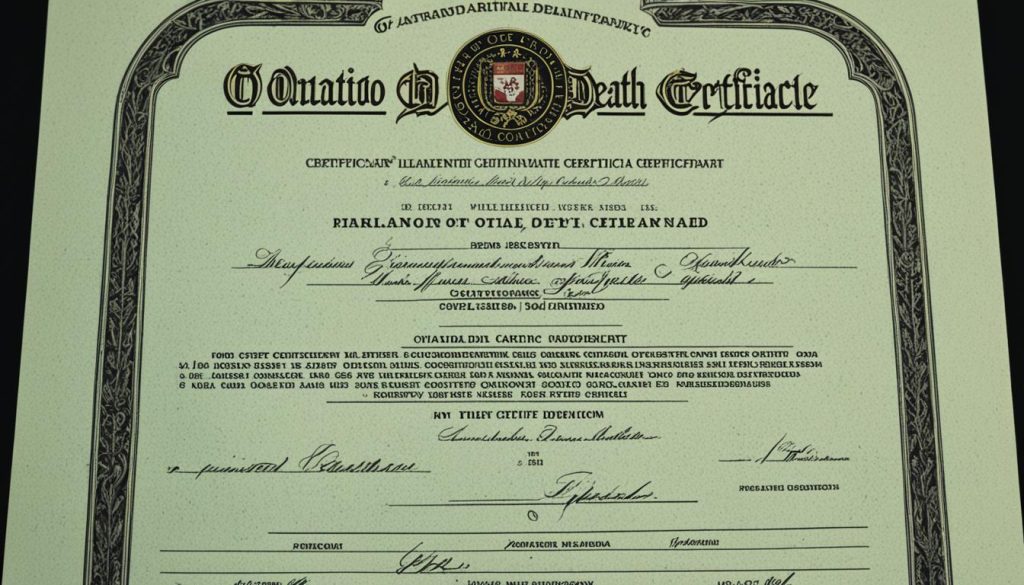 Ontario Death Certificate Importance Ontario Death Certificate Importance