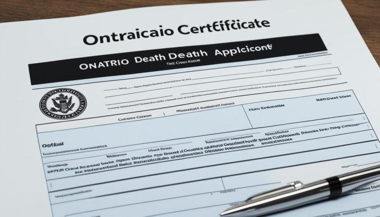 death certificate ontario