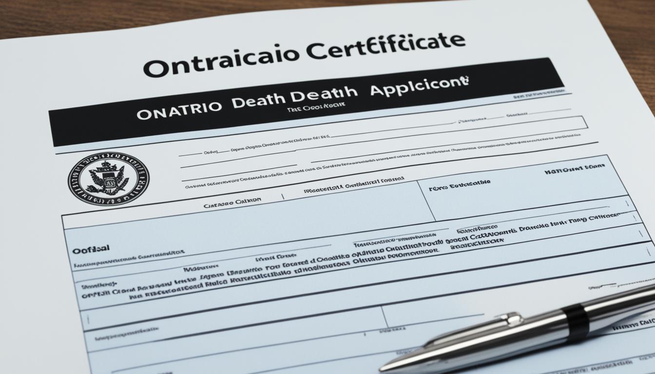 death certificate ontario