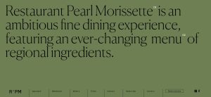 Restaurant Pearl Morissette